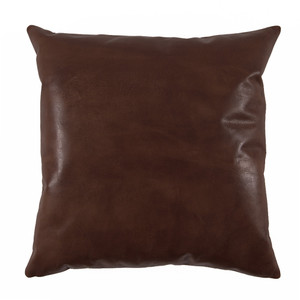 Chocolate Brown Leather Pillow
20 x 20 inches