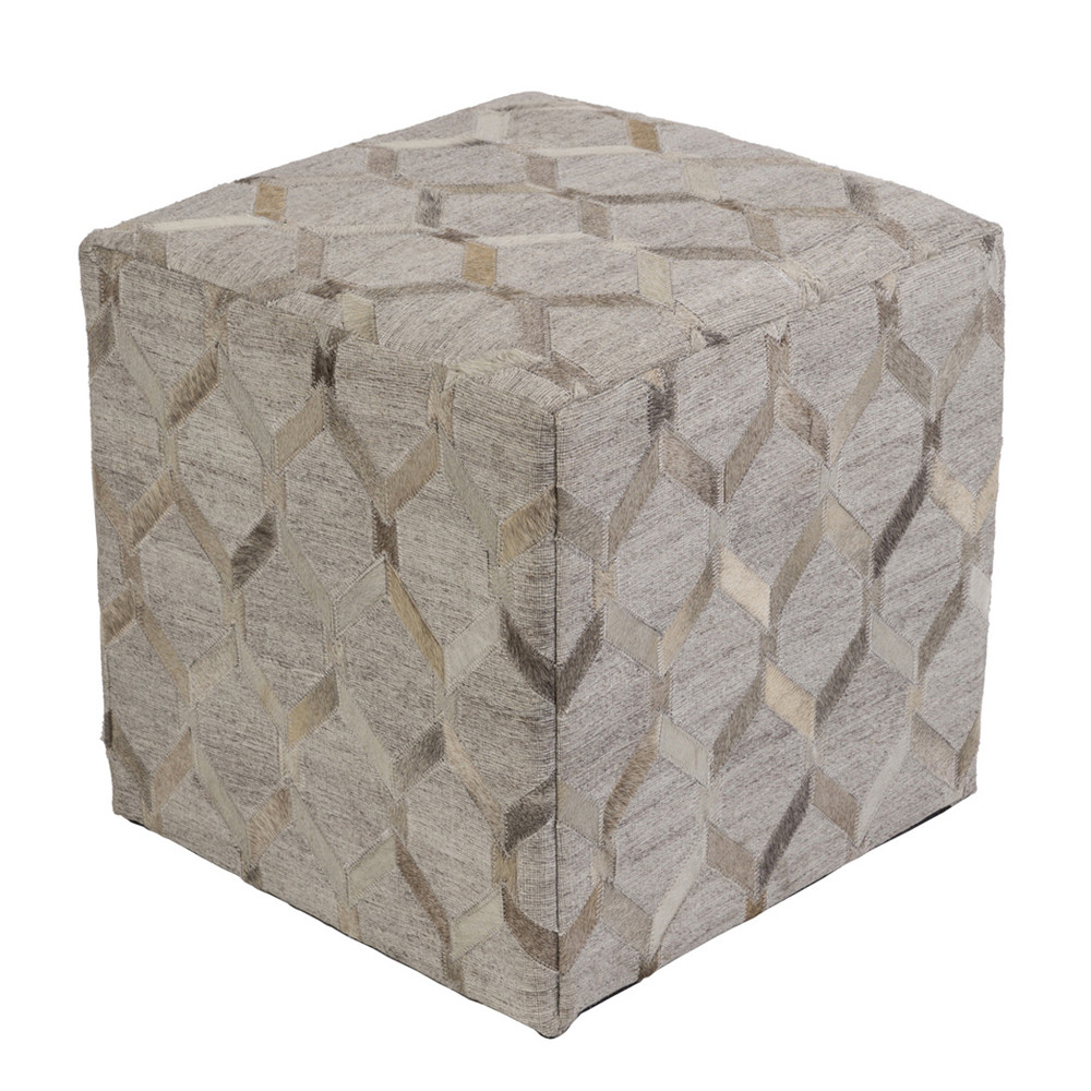 Lattice Hide Pouf - MDPF-003
18 x 18 x 18 H inches
Cowhide, Linen Lattice Hide Pouf - MDPF-003
18 x 18 x 18 H inches
Cowhide, Linen