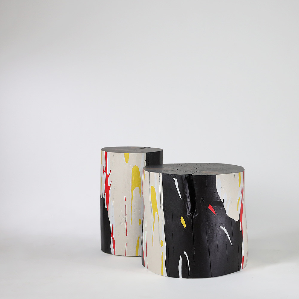 Abstract Art Side Table | Pfeifer Studio