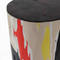Abstractionist Hand Painted Log Table
12 dia x 20 H inches
