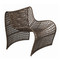 Lola Woven Leather Chair
36 x 28 x 31 H inches, Seat 15 H inches
Woven Leather, Iron
Brown