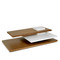Planar Cocktail Table
60 x 36 x 16 H inches
Dao Wood Veneer, White Lacquer