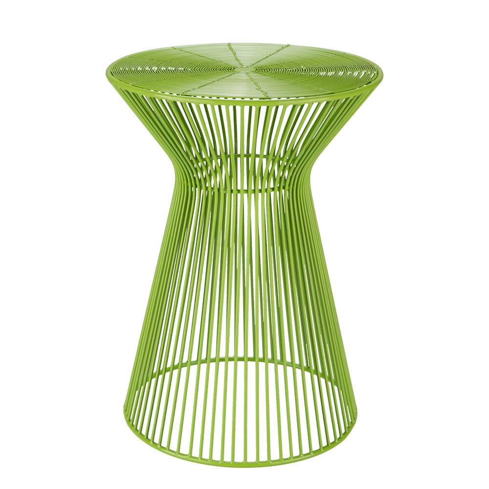 Colores Metal Side Table - FIFE-103
13.5 dia  x 18 H inches
Iron 
Lime