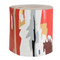 Lyrical Modern Hand Painted Log Table
18 dia x 18 H inches