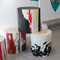 Hand Painted Art Tables in the Artist's Studio