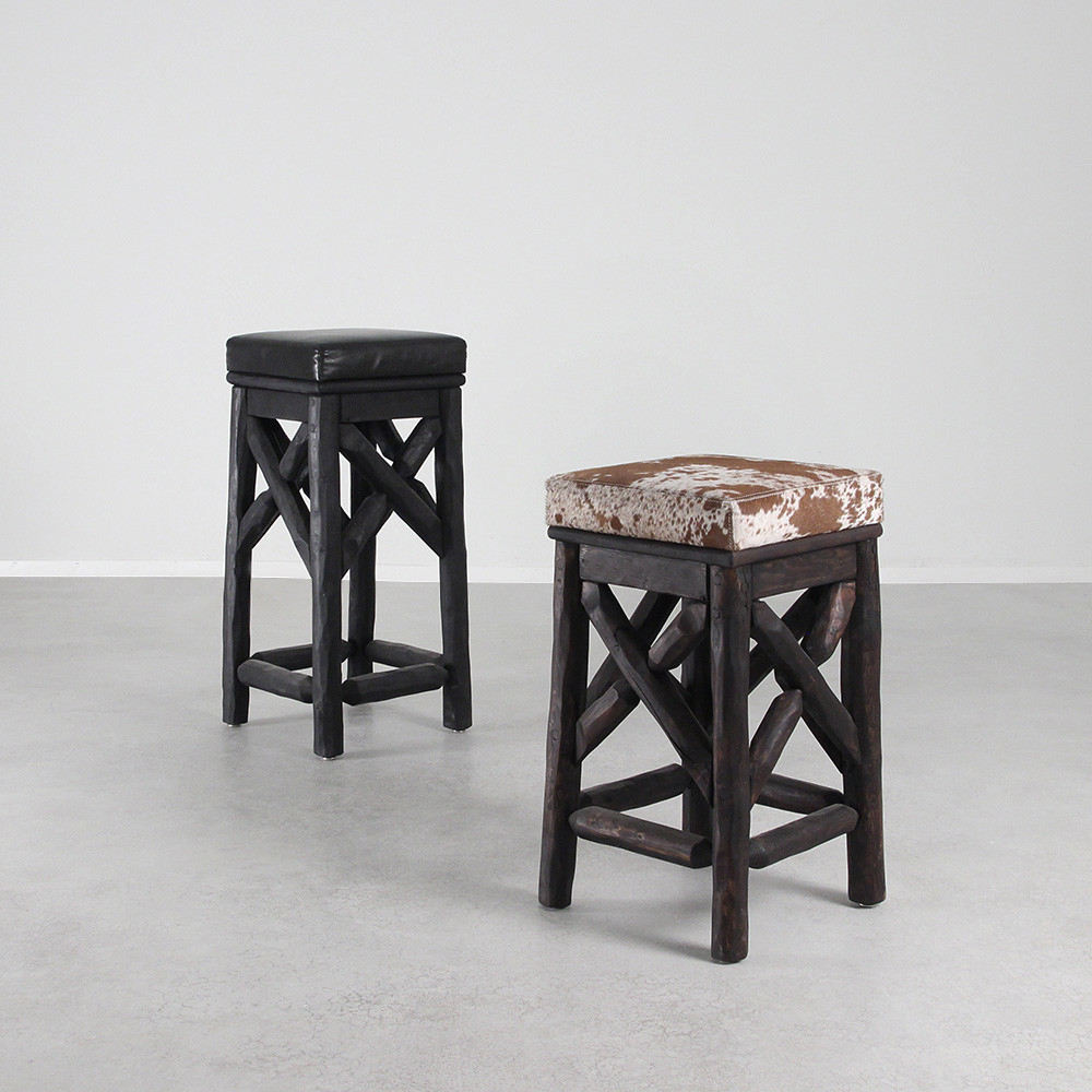 Wyoming Bar Stool
13 x 13 x 24 H inches and 13 x 13 x 29 H inches
Espresso Brown Finish with Spotted Cowhide, Ebony Finish with Black Leather
Sealed Topcoat Wyoming Bar Stool
13 x 13 x 24 H inches and 13 x 13 x 29 H inches
Espresso Brown Finish with Spotted Cowhide, Ebony Finish with Black Leather
Sealed Topcoat