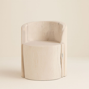 Cocoon Chair
22 dia x 30 H inches
White Wash Finish 