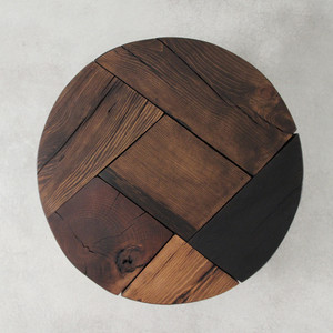 Retazos Solid Wood Cocktail Table
36 dia x 18 H inches
Brown Mix Finish