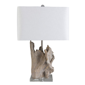 Montauk Driftwood Table Lamp - ARY-001
16 x 11 x 26.25 H inches
Ceramic Composite, Crystal, Linen
