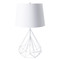 Lineo Metal Table Lamp - FUL-100
17 dia x 29 H inches
Metal, Linen
White