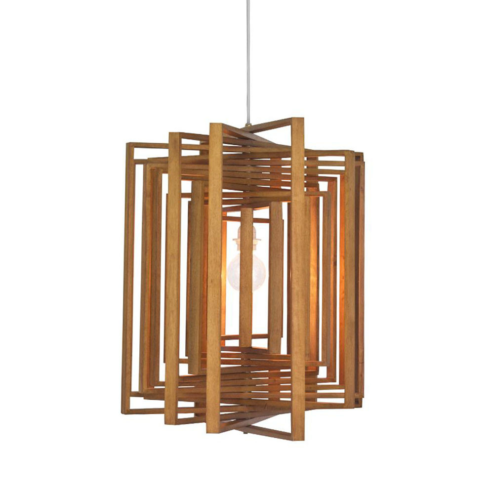 Square Twist Suspension Lamp
26.5 x 26.5 x 24 H inches
Lauan Wood Square Twist Suspension Lamp
26.5 x 26.5 x 24 H inches
Lauan Wood