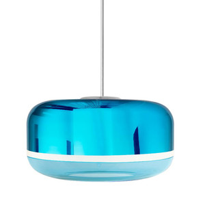 Magica Drum Pendant Lamp
15.5 diameter x 8.5 H inches
Hand-Blown Murano Glass
Aqua
