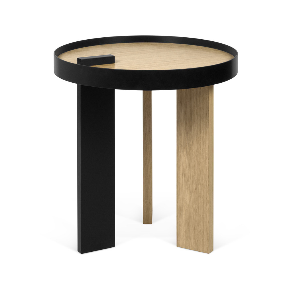 Bruno Side Table
19.75 Diameter x 19.75 H inches
Oak Veneer, Lacquered Wood