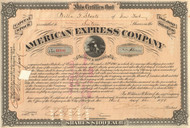 Stock Certificate Adams Express Company 