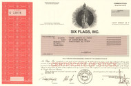 Six Flags Inc. stock certificate 2010 (amusement parks)