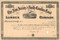 New Jersey and North Carolina Land and Lumber Company stock certificate circa 1887