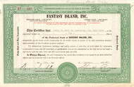 Fantasy Island Inc. stock certificate 1961 (New York amusement park)