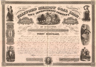 Stafford Meadow Coal Iron City Improvement Company bond 1858 (Scranton PA) 