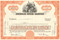 American Sugar Company stock certificate 1960's - orange