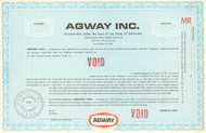Agway Inc. bond certificate specimen circa 1964  (livestock feed)