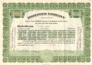 Dr Pepper Company stock certificate 1939
