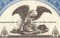 New England Airlines Inc. stock certificate circa 1970 (Block Island flights) - eagle vignette