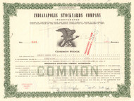 Indianapolis Stockyards Company stock certificate 1960's (livestock)