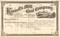 Kennell's Mill Coal Company stock certificate circa 1873 (Pennsylvania) 
