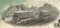 Milwaukee Street Railway Company stock certificate circa 1890 (Wisconsin) - trolleys in a city scene