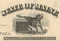 Maine Central Railroad Company stock certificate 1892 - bottom vignette of dog and safe
