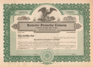Rochester Steamship Company stock certificate