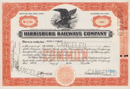 Harrisburg Railways Company stock certificate 1950s (Pennsylvania) 