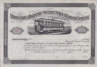Middletown, Highspire and Steelton Street Railway  stock certificate circa 1891 (PA)