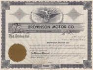 Brownson Motor Company - unissued, circa 1936