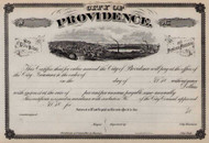 City of Providence stock-sized bond certificate 1800s (Rhode Island)