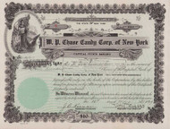 W. P. Chase Candy Corp. of New York stock certificate 1929 (New York)