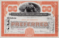 Northampton Brewery Corporation stock certificate 1934 (Pennsylvania)