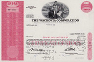 Wachovia Corporation stock certificate 1971 (North Carolina)