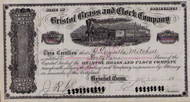 Bristol Brass and Clock Company stock certificate 1902 (Connecticut)