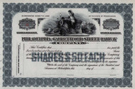 Philadelphia and Garrettford Street Railway stock certificate circa 1910 (Pennsylvania)