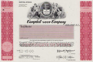 Campbell Soup Company specimen stock certificate circa 2000 (New Jersey)