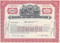 General Motors (GM) stock certificate 1950's - red
