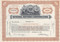 General Motors (GM) stock certificate 1950's - brown