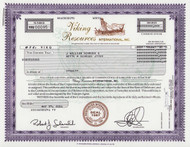 Viking Resources International stock certificate 2001 (Delaware)
