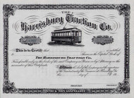 Harrisburg Traction Company stock certificate c1900 (Pennsylvania)