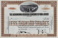 Lackawanna Railroad Company of New Jersey stock certificate 1944 (New Jersey) 