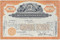 REO Motors 1945 stock certificate - orange
