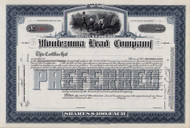Montezuma Lead Company stock certificate c1899 (Mexico) 