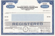 Development Authority of Gwinnett County bond specimen c1984 (Georgia) 
