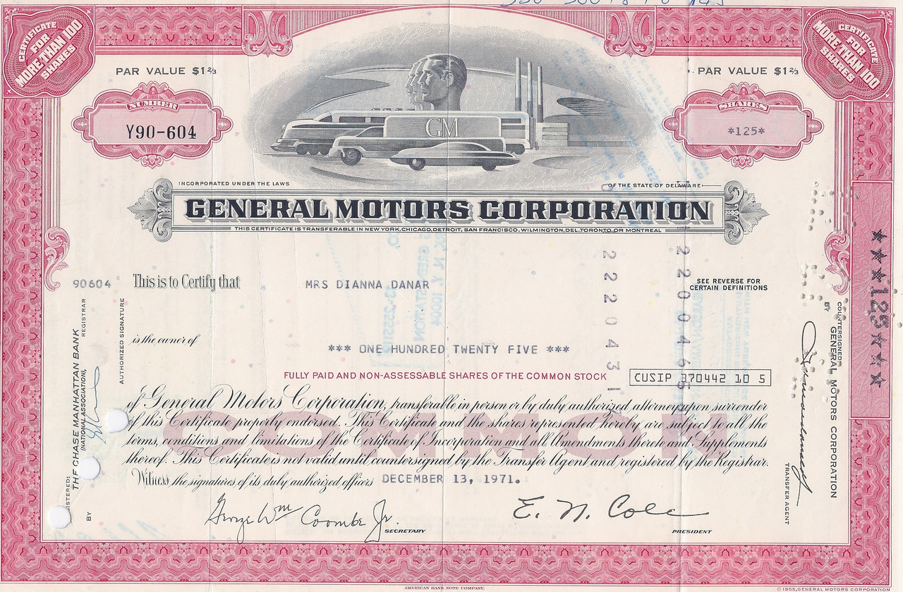 General Motors Gm Modern Rare Colors